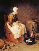 Jean Baptiste Simeon Chardin The Kitchen Maid France oil painting artist